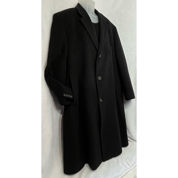 RALPH LAUREN Sz 46 R 100% Cashmere Overcoat Topcoat 3 Button Lapel - Picture 5 of 11
